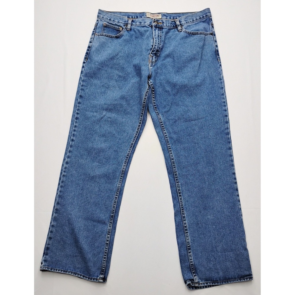 Big Mac Workwear Mens Classic Straight Jeans Blue Denim 38x32